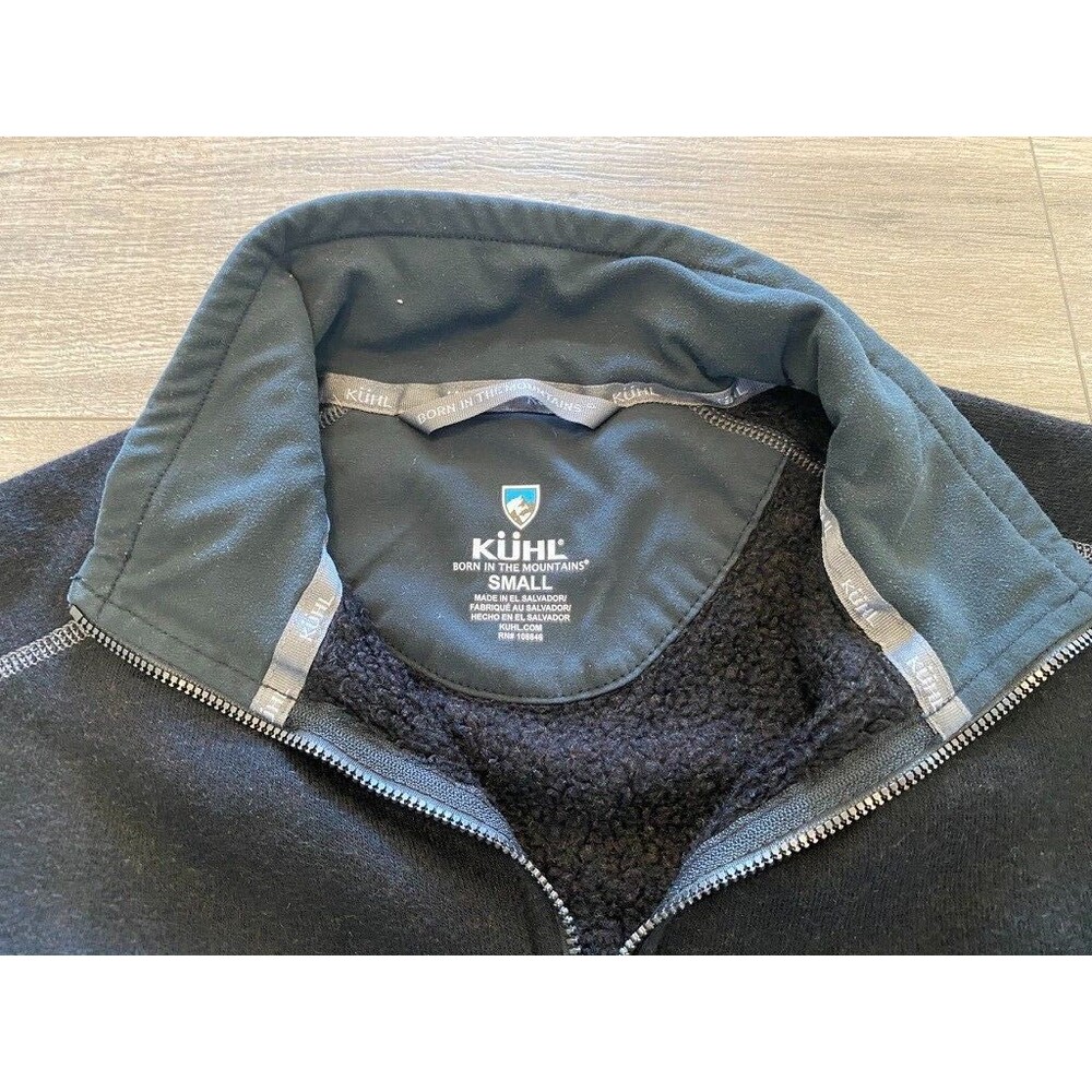 Kuhl Revel Fleece 1/4 Zip Pullover Sweater Men's Size Small Dark Brown Jacket - Picture 4 of 10